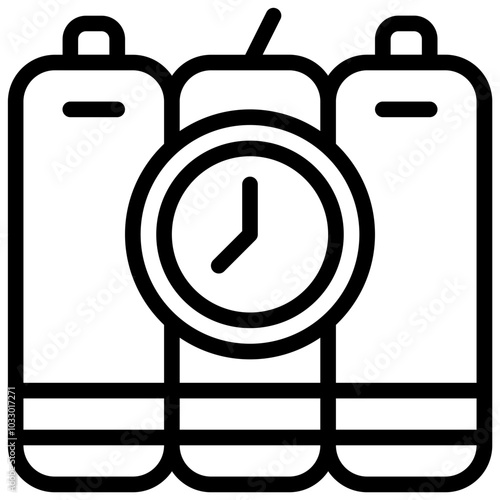 Dynamite Icon. bomb vector icon