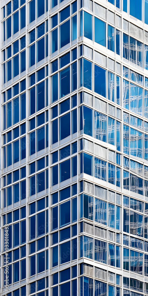 Edifício de escritório moderno com padrões geométricos Edifício de escritório moderno com padrões geométricos