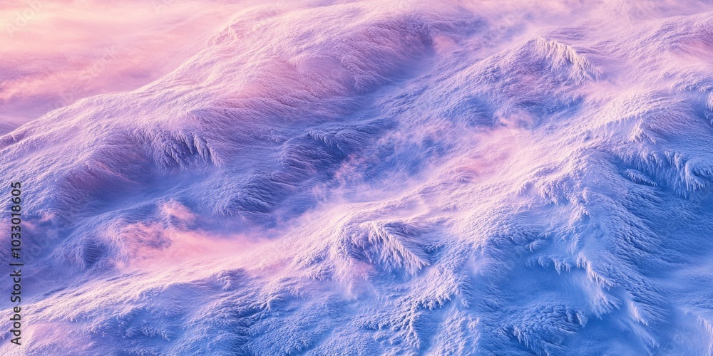 Fototapeta premium Serene Cloudy Mountain Sunset
