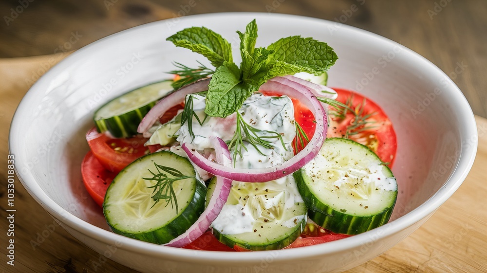 Fresh Cucumber and Tomato Salad for Healthy Dining Occasions Fresh Cucumber and Tomato Salad for Healthy Dining Occasions
