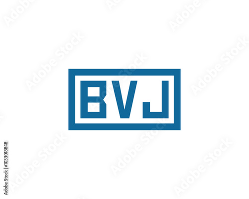 BVJ logo design vector template. BVJ