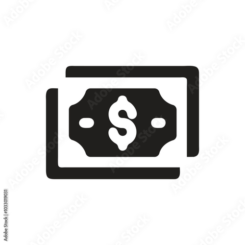 Dollar bills icon, Money icon