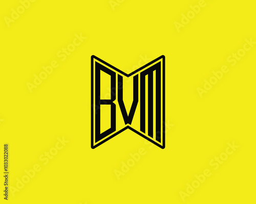 BVM logo design vector template. BVM