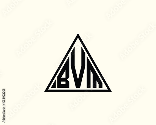 BVM logo design vector template. BVM