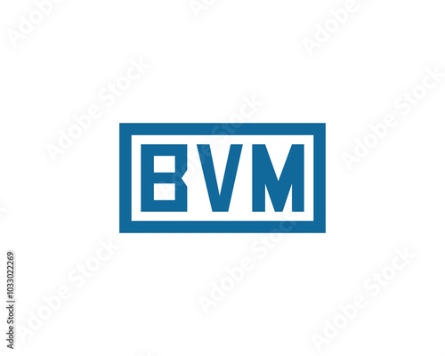 BVM logo design vector template. BVM