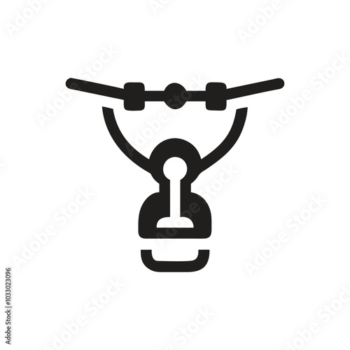 Zip line icon, Riding Zip line Icon