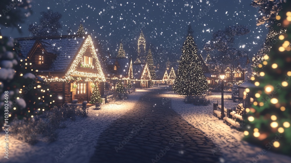 The winter christmas village is a beautiful sight. The winter christmas village is a beautiful sight.