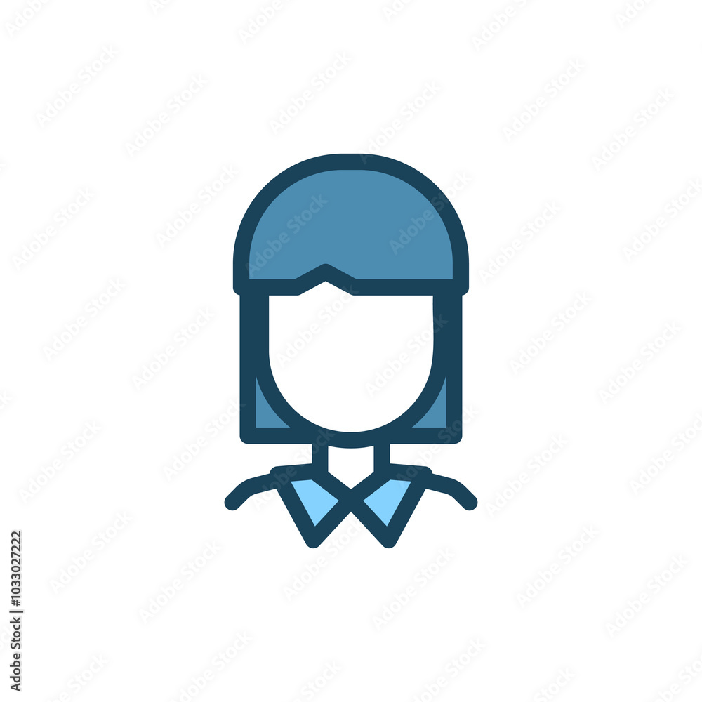 Woman profile picture icon. Avatar icon. User profile icon Woman profile picture icon. Avatar icon. User profile icon
