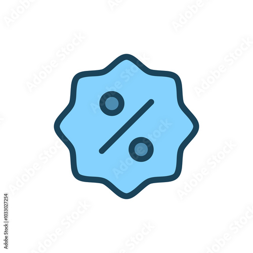 Discount sale badge icon. Price discount tag icon. E-commerce and shopping icon