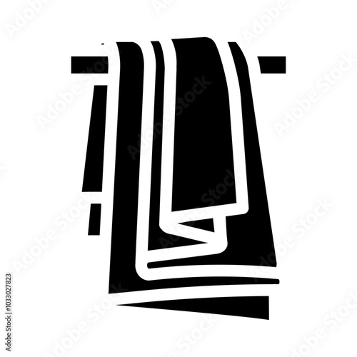 draping fabric dressmaking fashion glyph icon vector. draping fabric dressmaking fashion sign. isolated symbol illustration
