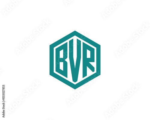 BVR logo design vector template. BVR photo