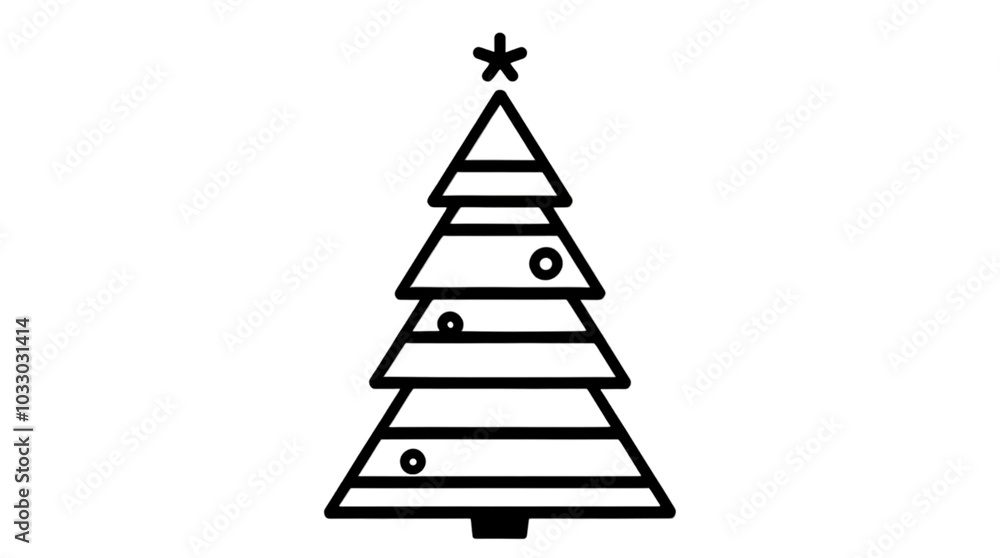 3d christmas tree isolated on white background 3d christmas tree isolated on white background