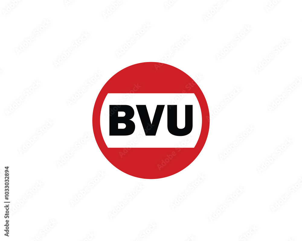 BVU logo design vector template. BVU BVU logo design vector template. BVU