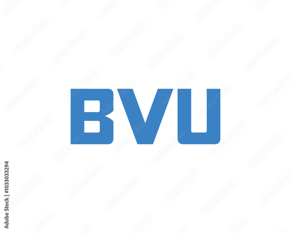 BVU logo design vector template. BVU BVU logo design vector template. BVU