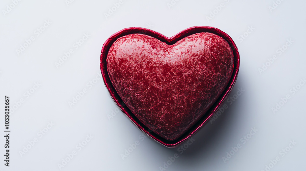 Fototapeta premium Celebrate National Chocolate Day with a heart-shaped chocolate treat in a cozy setting