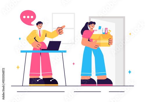 Unemployment Rate Vector Illustration featuring individuals actively searching for Jobs Amid Economic Downturns and Financial Crises in a Background