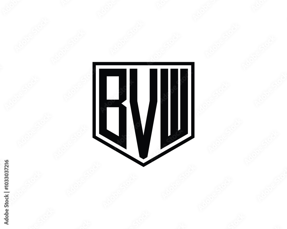 BVW logo design vector template. BVW BVW logo design vector template. BVW
