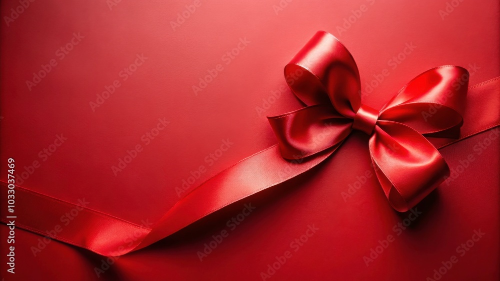 Vibrant red ribbon on matching background creating a harmonious visual effect , ribbon, red, elegant, background, striking Vibrant red ribbon on matching background creating a harmonious visual effect , ribbon, red, elegant, background, striking