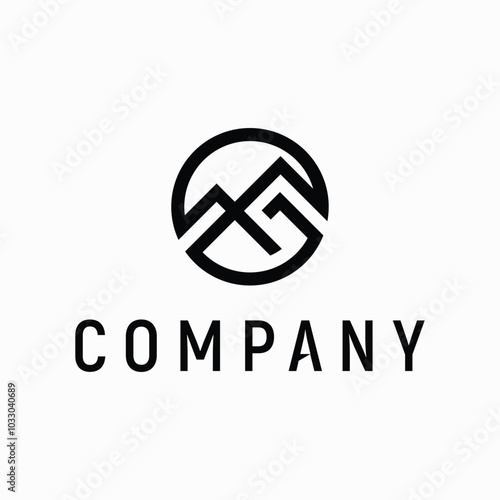 mountain logo design element vector template