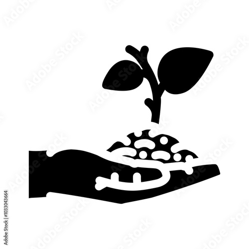 environmental consciousness vegan glyph icon vector. environmental consciousness vegan sign. isolated symbol illustration