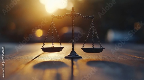 A conceptual image of a professional weighing moral choices in business, with "right" and "wrong" symbols represented as balancing scales