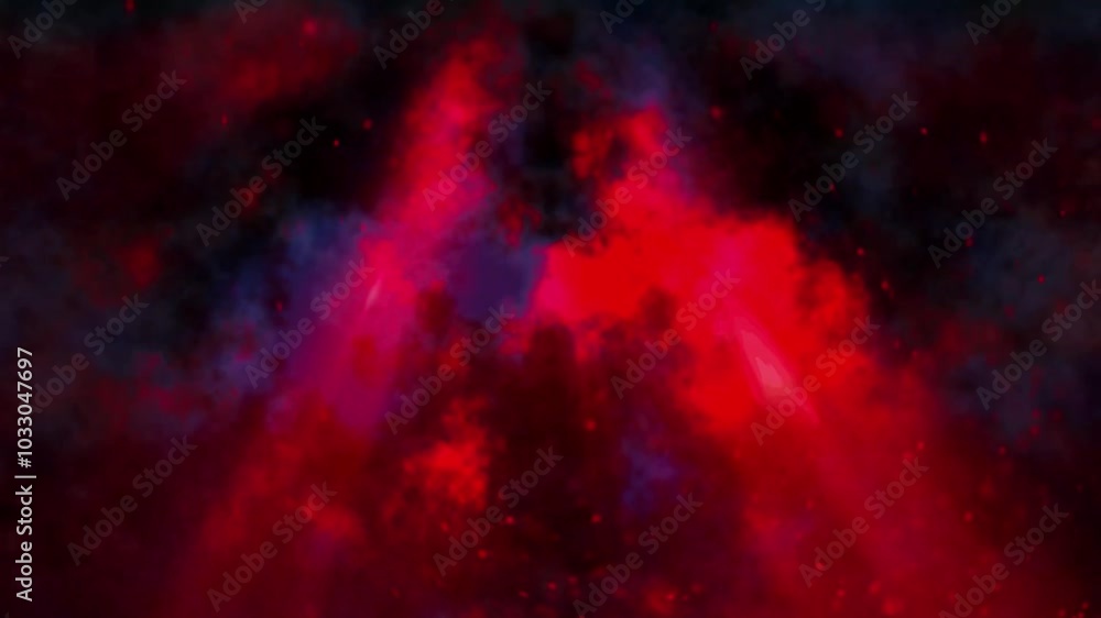 A dramatic explosion of fiery red and blue colors, resembling a nebula in space. The intense colors and swirling patterns create a sense of cosmic energy and mystery. A dramatic explosion of fiery red and blue colors, resembling a nebula in space. The intense colors and swirling patterns create a sense of cosmic energy and mystery.