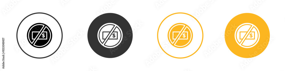 Stop Corruption icon black and white vector outline sign Stop Corruption icon black and white vector outline sign