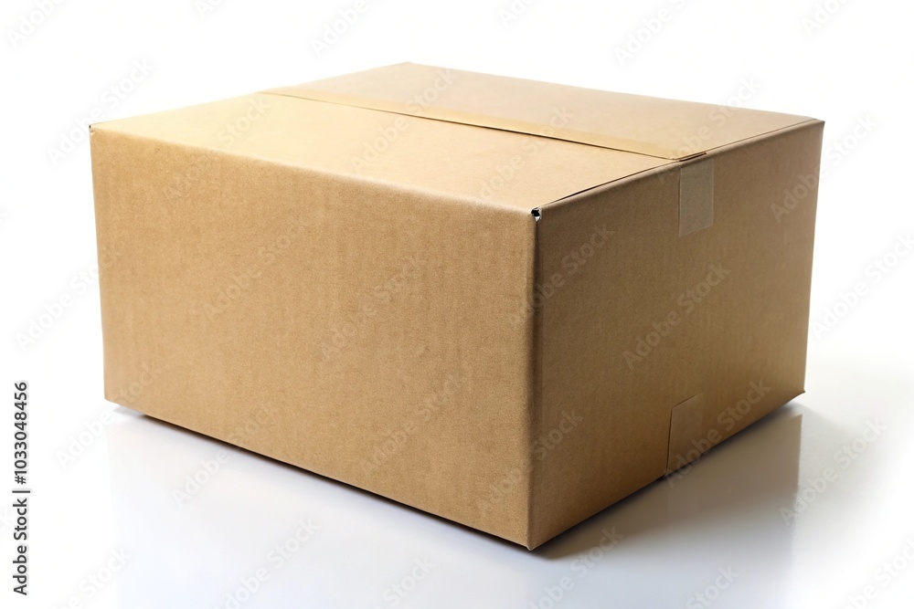 cardboard box isolated on white background aerial view cardboard box isolated on white background aerial view