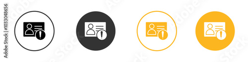 Unauthorized Access icon black and white vector outline sign