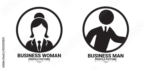 Silhouette head, avatar face, person icon people. Male and female profile. Business Man and Woman profile photo.Vector illustration eps 10