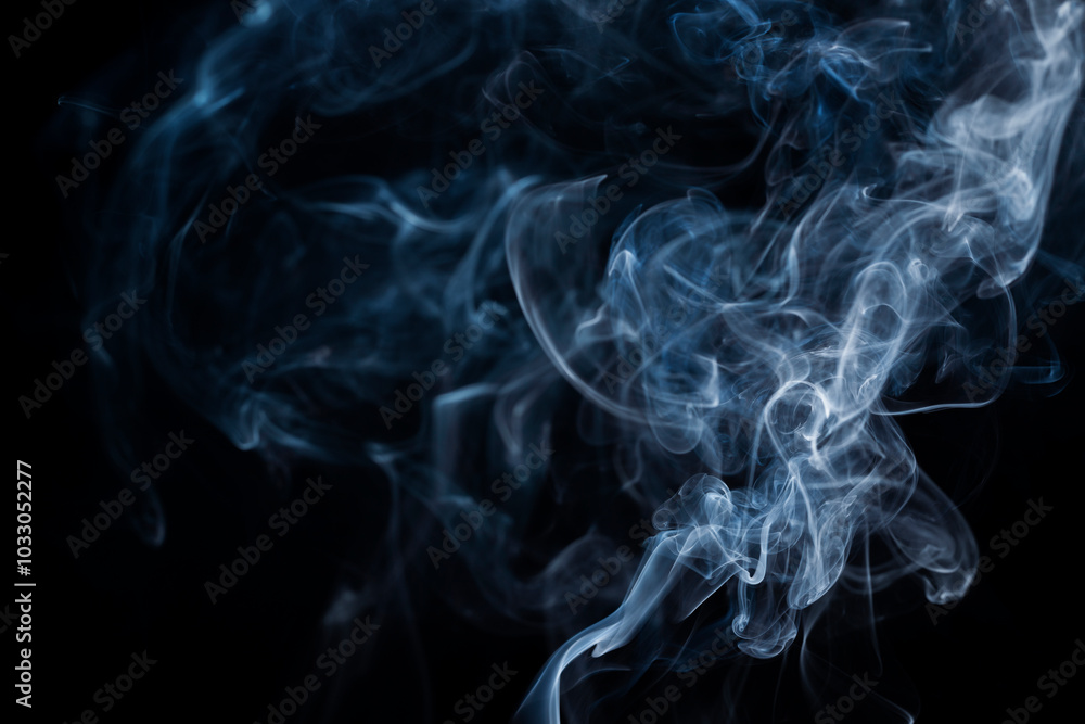 Smoke from flames or fog clouds graphic design art isolated on dark black background. Smoke from flames or fog clouds graphic design art isolated on dark black background.
