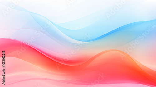 Abstract Color Gradient Background with Wavy Pastel Tones, Perfect for Minimalistic Design and Modern Digital Art, Ideal for Use in Web Design, Presentations, or Digital Projects with a Soft, Dreamy 