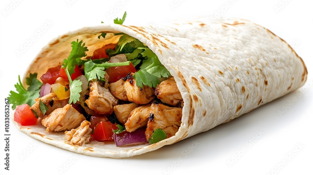 tacos, fajita on white background. tacos, fajita on white background.