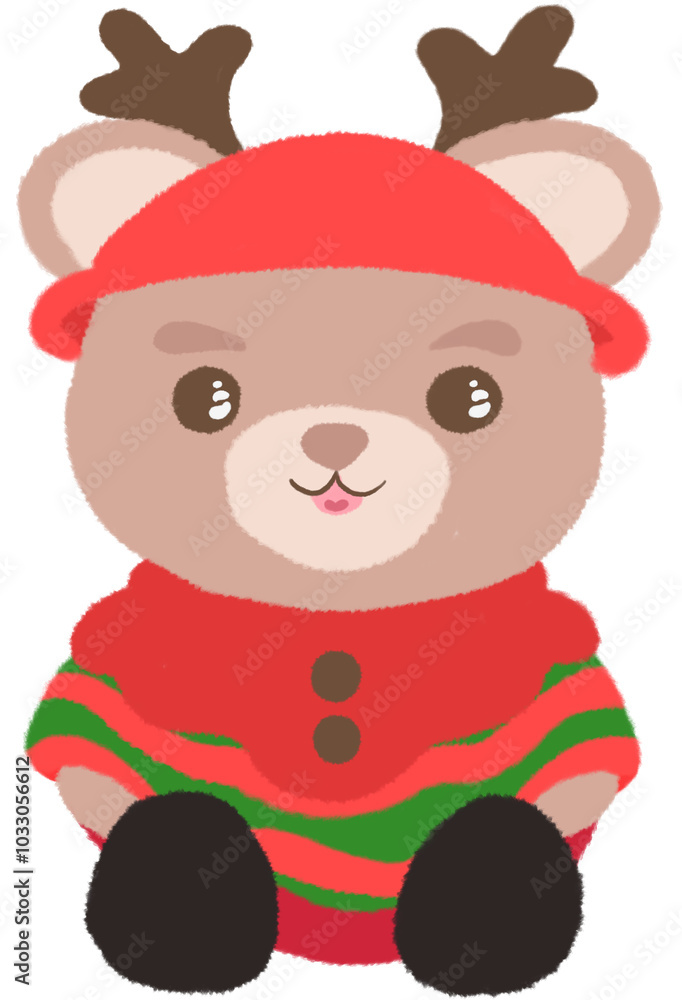 Christmas themed teddy bear Christmas themed teddy bear
