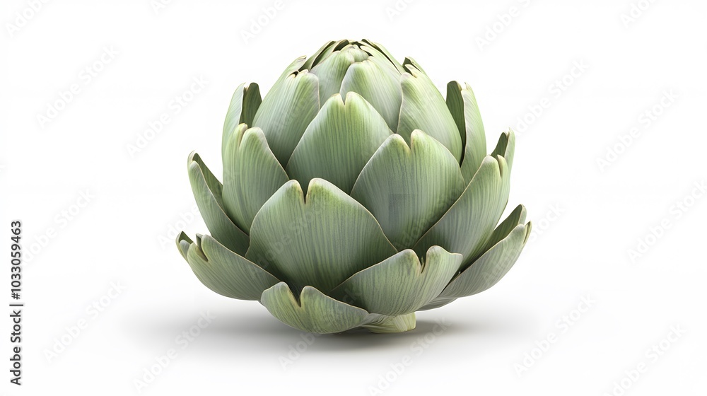 Fototapeta premium artichoke isolated on white background. 