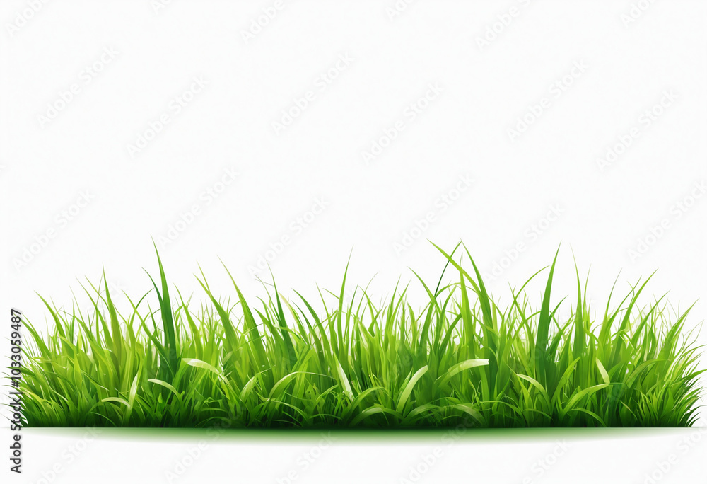green grass isolated on white green grass isolated on white