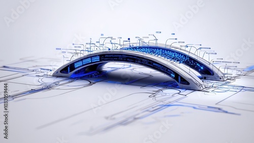Bridging Tomorrow: Conceptual Data Bridge with Fiber Optic Elements