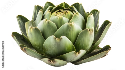 artichoke isolated on white background. 