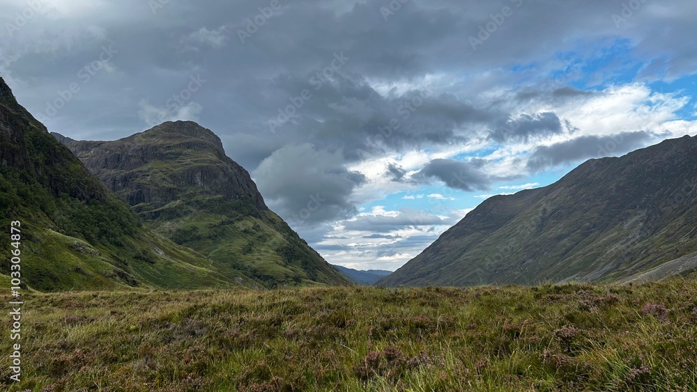 Fototapeta premium landscape with clouds
