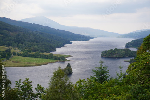 lake and mountains