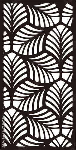 Laser pattern. Set of decorative vector panels for laser cutting cnc