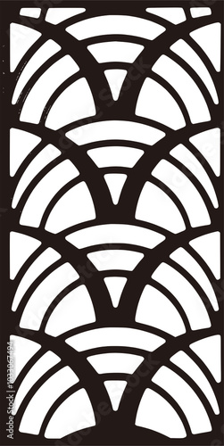 Laser pattern. Set of decorative vector panels for laser cutting cnc
