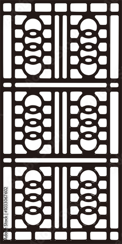Laser pattern. Set of decorative vector panels for laser cutting cnc