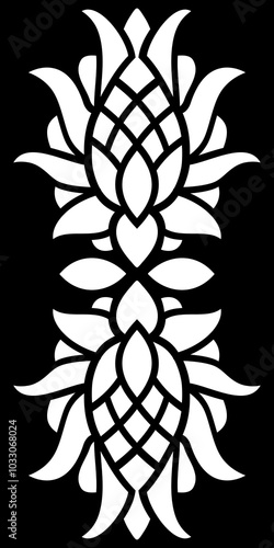 Laser pattern. Set of decorative vector panels for laser cutting cnc