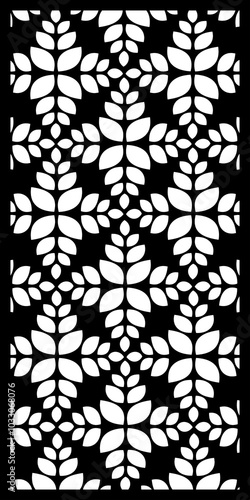 Laser pattern. Set of decorative vector panels for laser cutting cnc