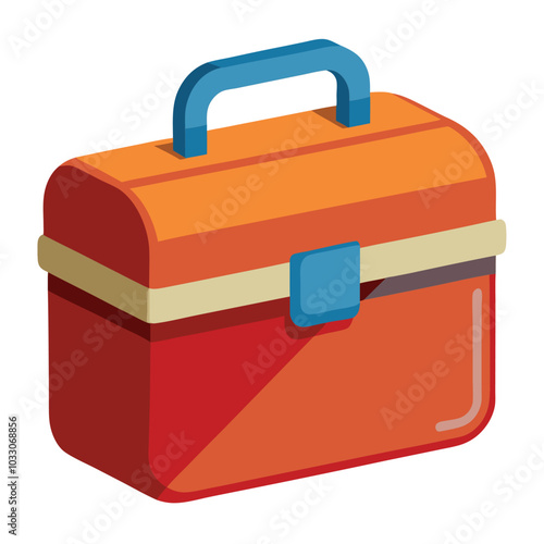 Lunchbox vector illustration isolated on a white background