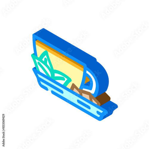 herbal tea ayurveda isometric icon vector. herbal tea ayurveda sign. isolated symbol illustration