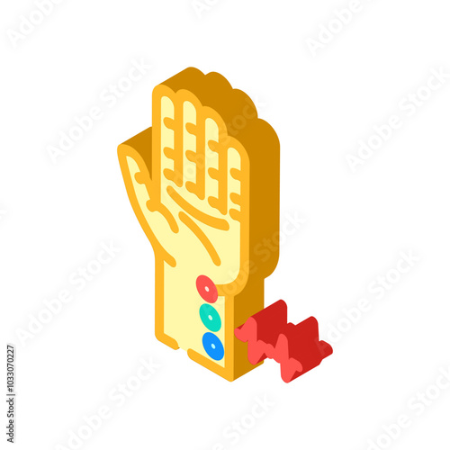 pulse diagnosis ayurveda isometric icon vector. pulse diagnosis ayurveda sign. isolated symbol illustration