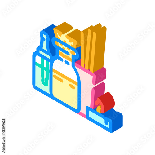 aromatherapy ayurveda isometric icon vector. aromatherapy ayurveda sign. isolated symbol illustration