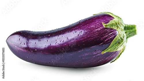 Wallpaper Mural Fresh eggplant isolated on white background with clipping path.  Torontodigital.ca